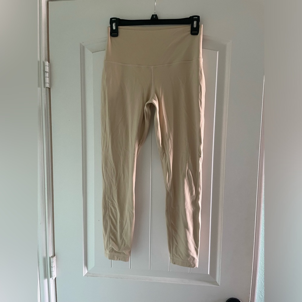 Cream colored Lululemon align Leggings SZ 8